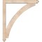 Ekena Millwork Thorton Arts and Crafts Smooth Bracket w/ Offset Brace, Douglas Fir, 5 1/2"W x 42"D x 48"H BKT0604X42X48THR03SDF - alternate 3